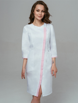 Халат медицинский женский | Х-262 ак 3/4 клеон стрейч