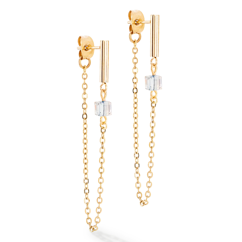 Серьги Coeur de Lion Black-Gold 5076/21-1316