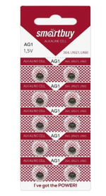 Батарейка Smartbuy AG1 LR60 LR621 1шт