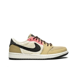 Женские кроссовки Air Jordan 1 Retro Low Fleece 'Parachute Beige' AQ0828-200