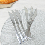 Набор столовых ножей "№2" 6 штук, нержавеющая сталь, NNOSO-64