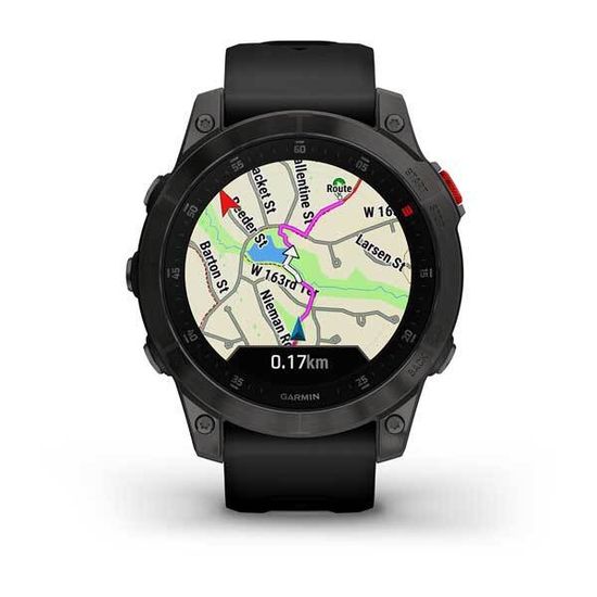 Умные часы Garmin Epix (Gen 2) Sapphire титановый черный DLC