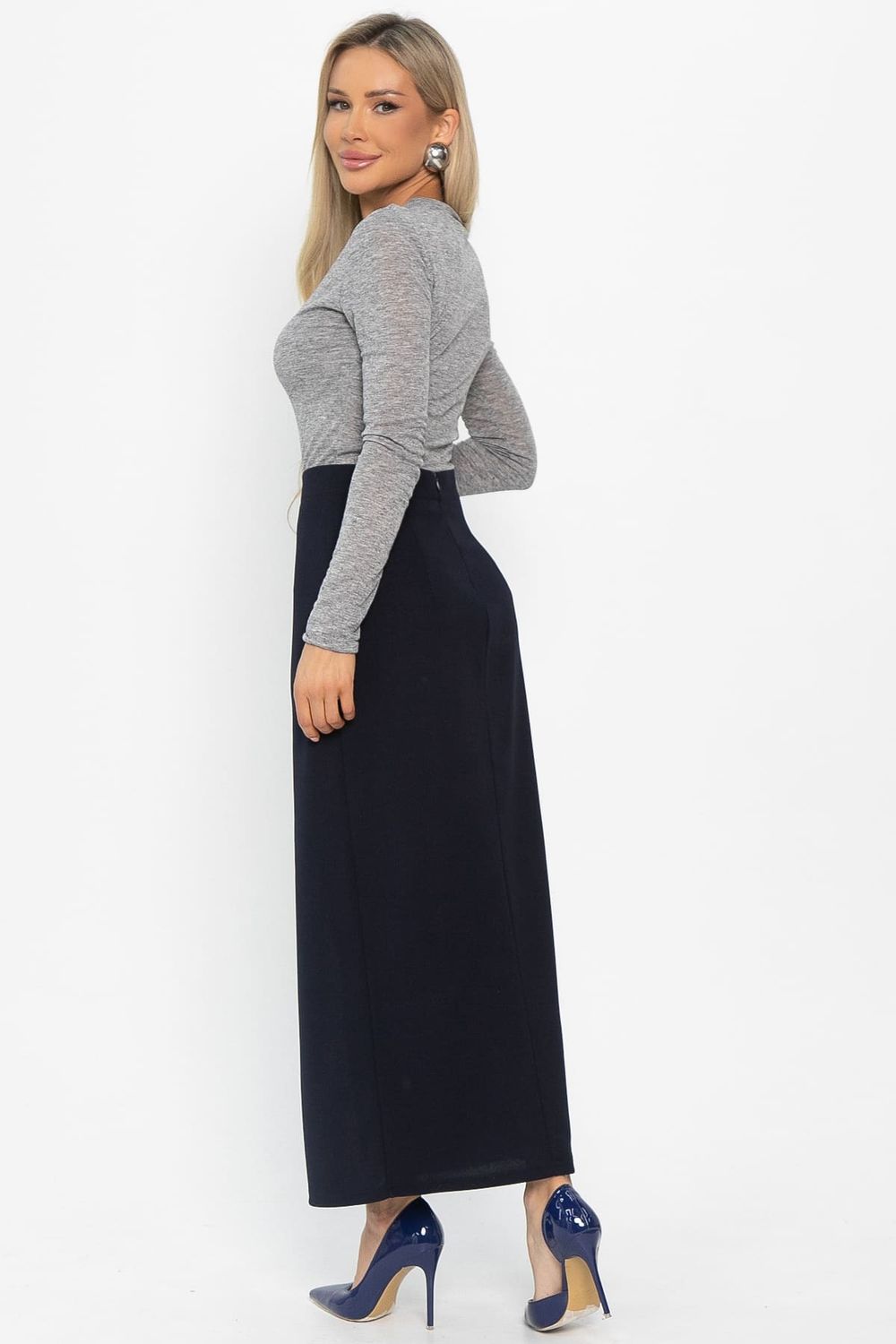 Юбка Асмира (темно-синяя) Ю14884-4М LT Collection