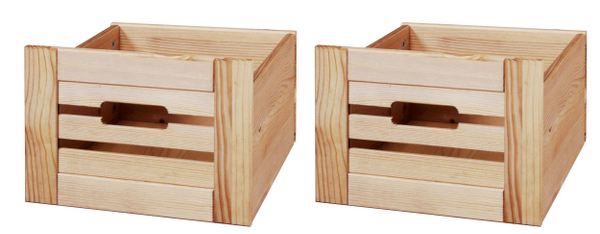 Комплект корзин для хранения предметов, сосна