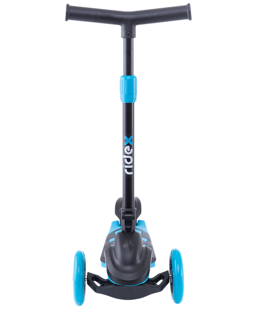 Самокат детский 3-х колесный RIDEX 3D Robin, 120/90 мм, неоновый голубой