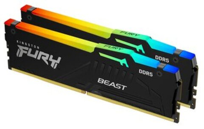 Оперативная память KINGSTON FURY Beast DDR5 64GB 5600MHz CL40 UDIMM KF556C40BBAK2-64