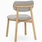 Стул Aristen, натуральный с серым сиденьем