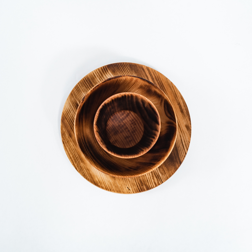 Набор деревянной детской посуды Art of Siberia из сибирского кедра TN60