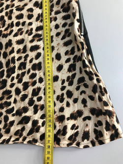 Топ Zara с анималистическим принтом, маркировка S, визуально 44 размер