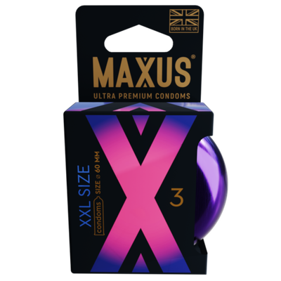 Презервативы MAXUS XXL, с увеличенным размером, 3 шт