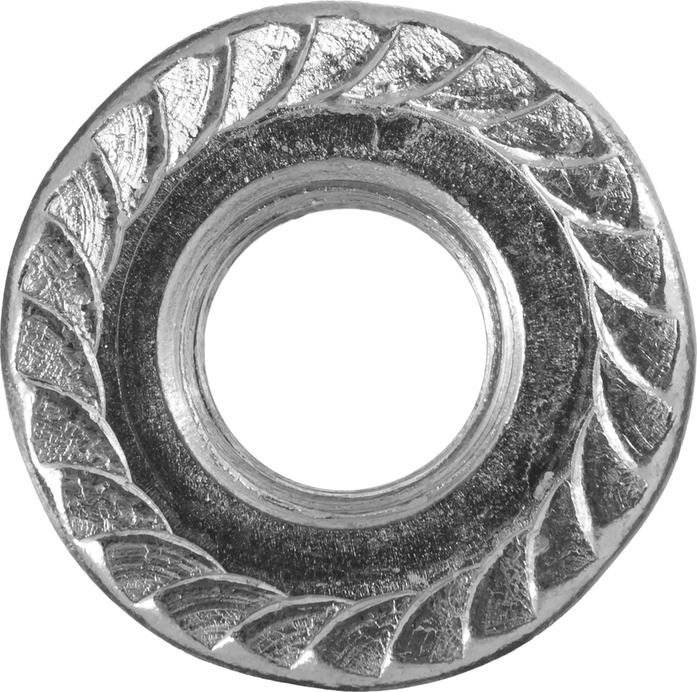 ЗУБР DIN 6923, кл. пр. 8, M14, цинк, 5 кг, гайка с фланцем (303630-14)