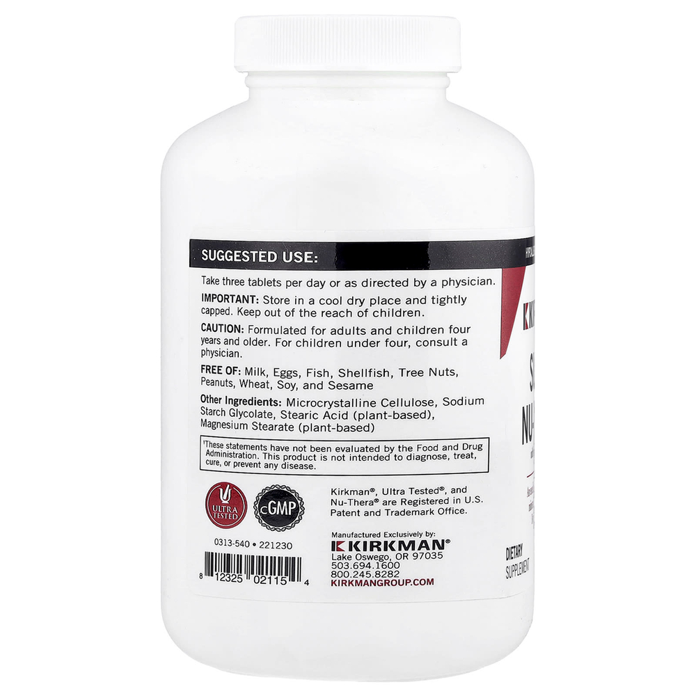 Kirkman Labs, Супер Ну-Тера с 25 мг капсулами P-5-P (пиридоксаль-5-фосфата), 540 капсул