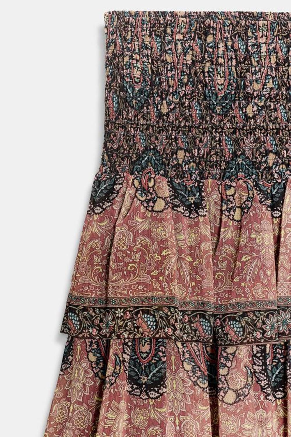 ZARA МИНИ-ЮБКА С ПРИНТОМ «СОТЫ», РАЗНОЦВЕТНЫЙ