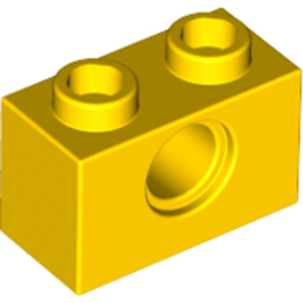 Lego Кирпич 1x2 R4.9 (желтый) 370024