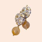 Серьги из кварца азезтулита, шарик 10,5 мм