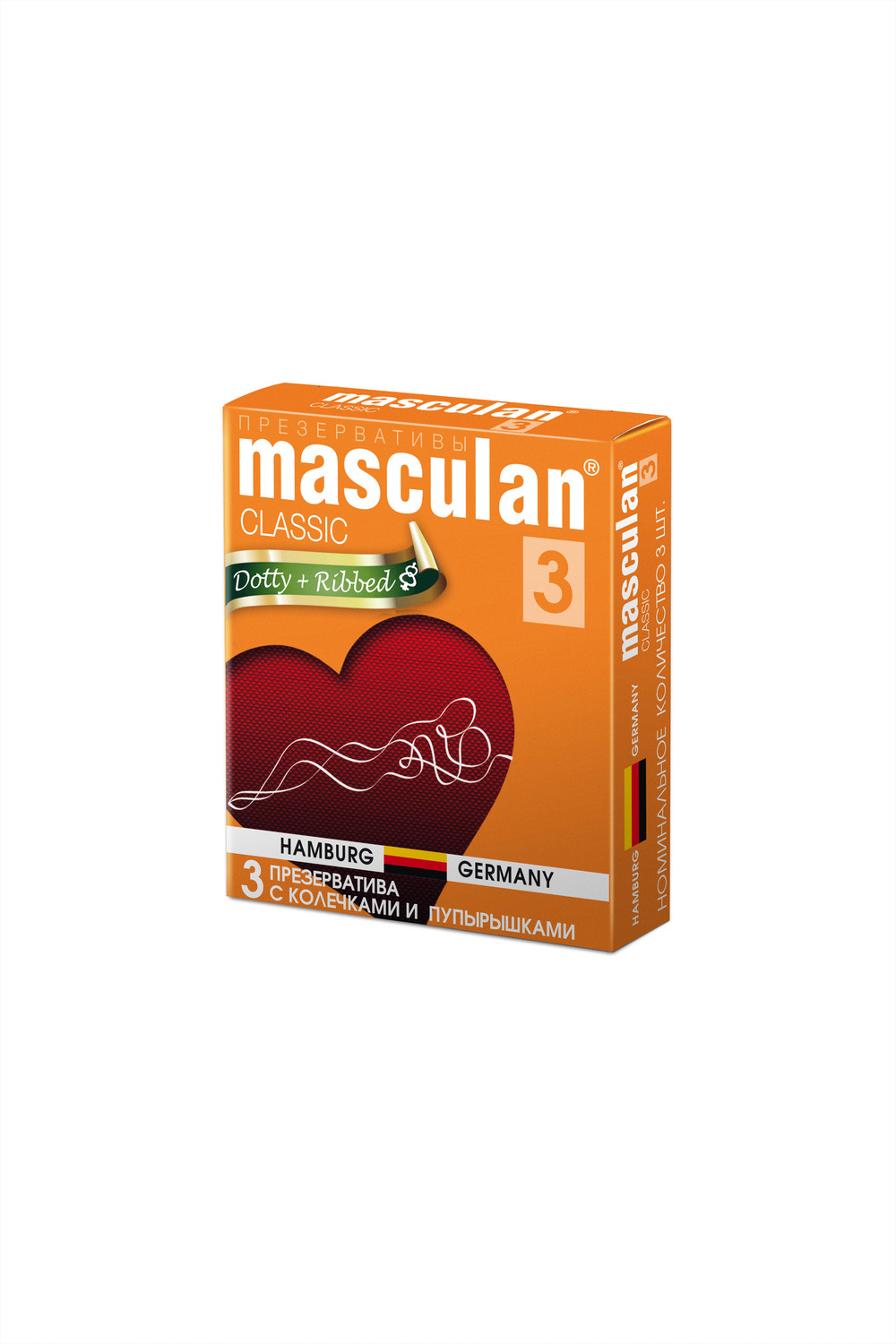 Презервативы Masculan Classic 3 с колечками и пупырышками 3 шт