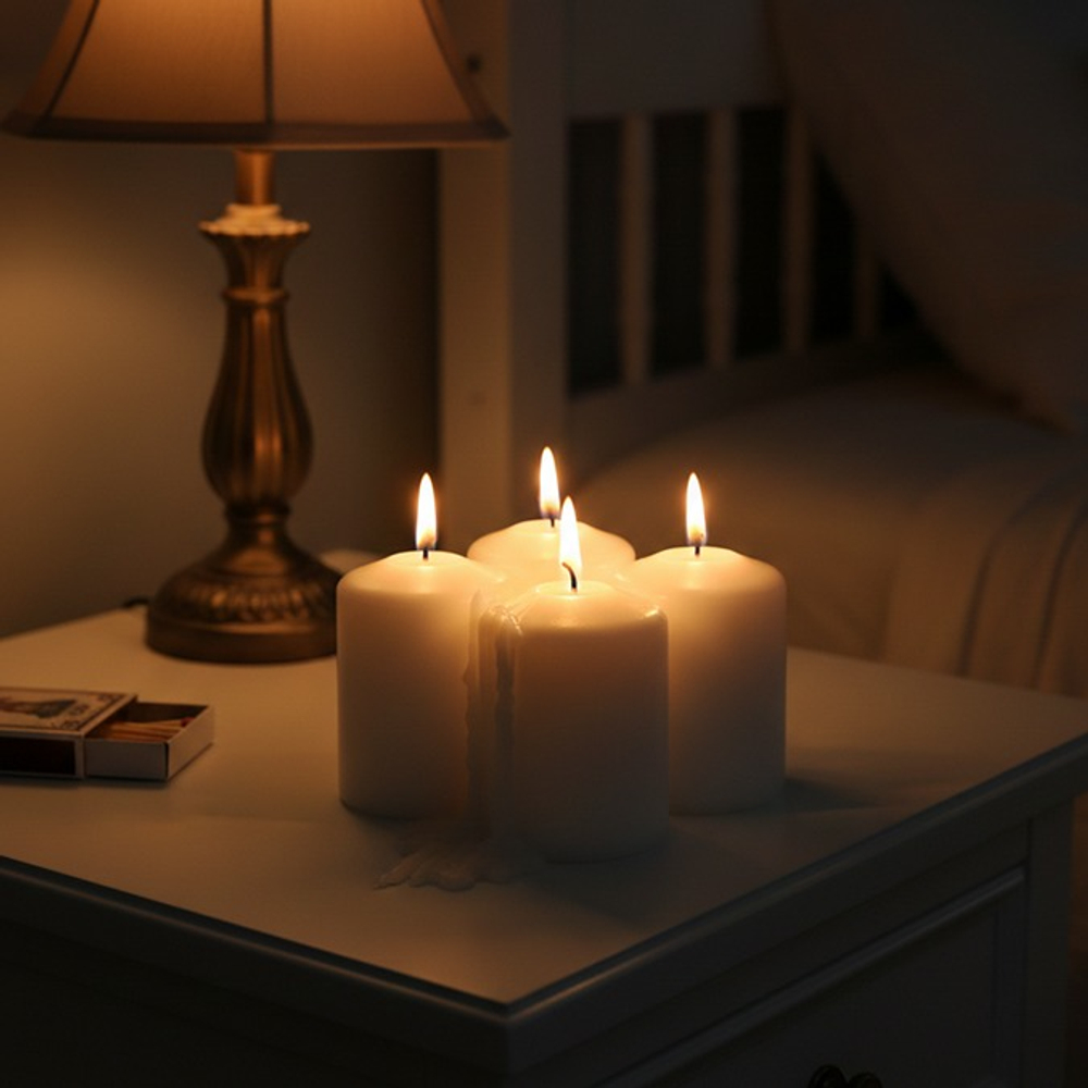 Набор свечей Jung (в наборе 4 свечи), парафин