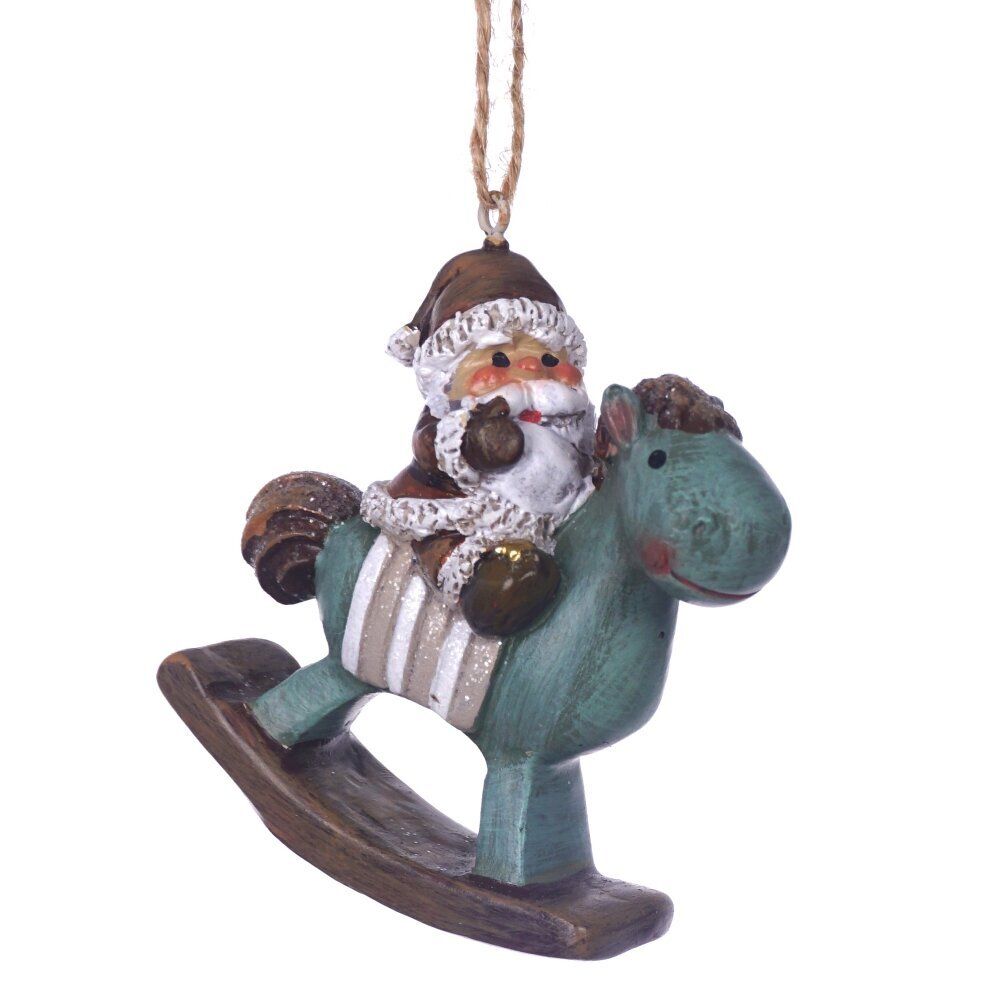 GAEM Фигурка декоративная подвесная "Ангел/ Дед Мороз", L5,5 W2 H6 см, 4в.