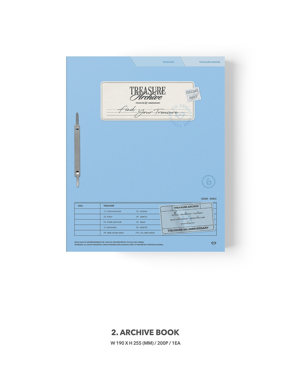 (ПРЕДЗАКАЗ) публикация TREASURE - TREASURE ARCHIVE : TREASURE 6TH ANNIVERSARY