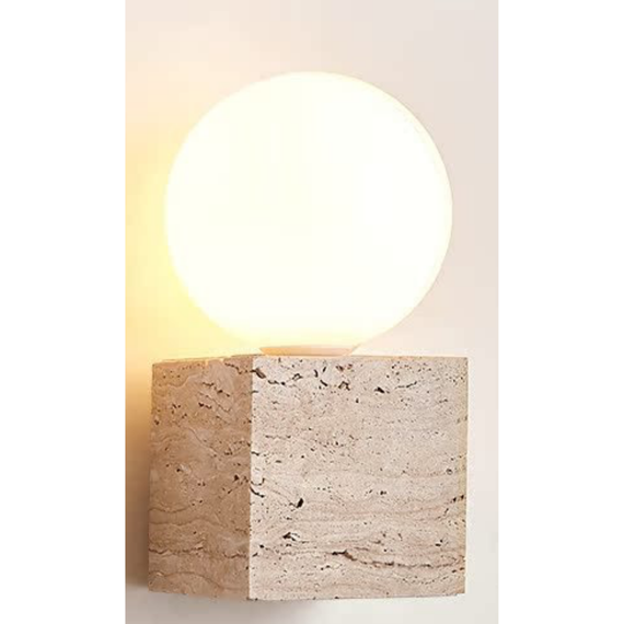 Серия настенных светильников из травертина Solvo