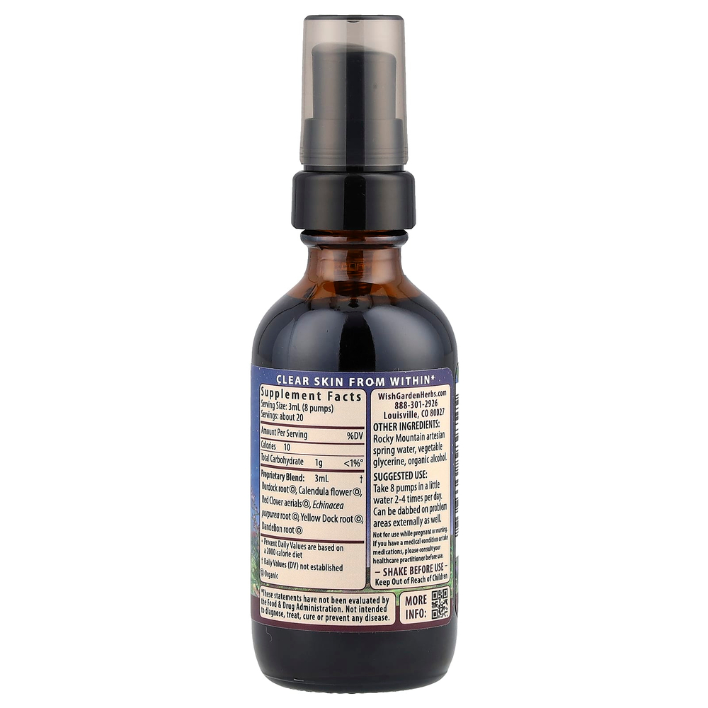 WishGarden Herbs, Clear ™ Complexion, 59 мл (2 жидк. Унции)