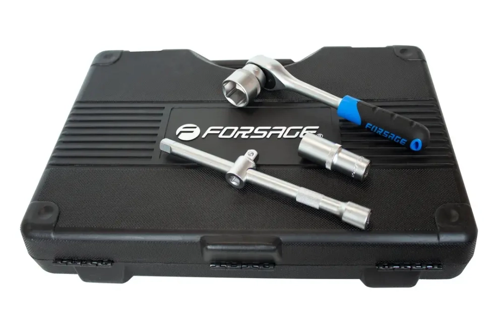 Набор инструментов 216пр. 1/4'', 3/8'', 1/2''(6гр.)(4-32мм)(NEW) Forsage F-38841(38841-5)
