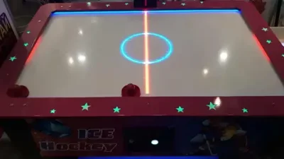 Детский аэрохоккей ICE (180х110х75 см) +дополнительная LED-подсветка углов