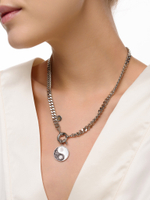 Цепь "Yin Yang" с перламутром Silver