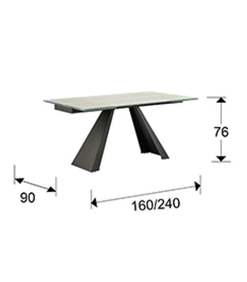 Раздвижной обеденный стол Alai белый Испания 
