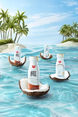 Кокосовое молоко Tau-Tau без сахара в бутылке, 245 мл