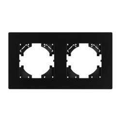 Рамка пластиковая FRM-PERIO-PL-2-BK (Arlight, -) 049751