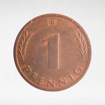 Germany, 1 Pfennig, 1972, (Munich Mint - "D"), VF