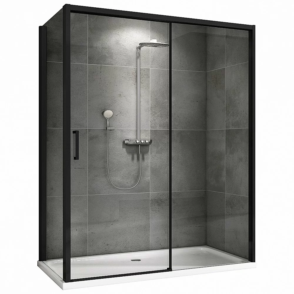 Душевой уголок ABBER Komfort AG93140B-S102B 140x100 прозрачный/черный