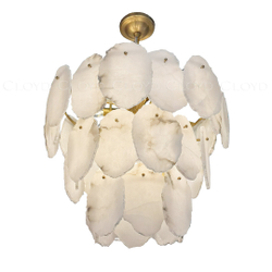 Люстра Cloyd KNOSS-B C11 / Ø60 см - алебастр - латунь (арт.12354)