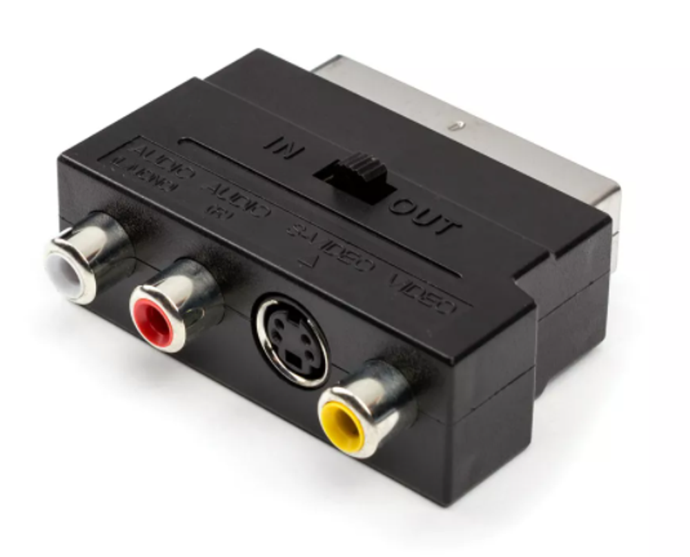 переходник Geplink(AT1010)  Scart-3RCA c перекл.
