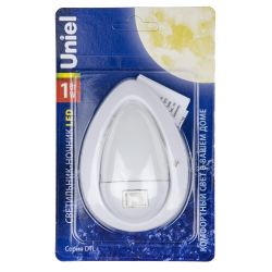 DTL-314 Огонек-White Светильник-ночник. Механический выключатель. Белый. ТМ Uniel