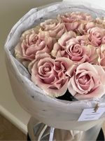 Моно букет из 9 роз Пинк Мондиаль