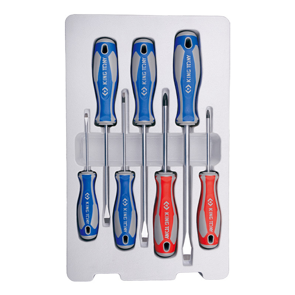 KING TONY (30117MR) Набор отверток (PH, SL) 7 предметов