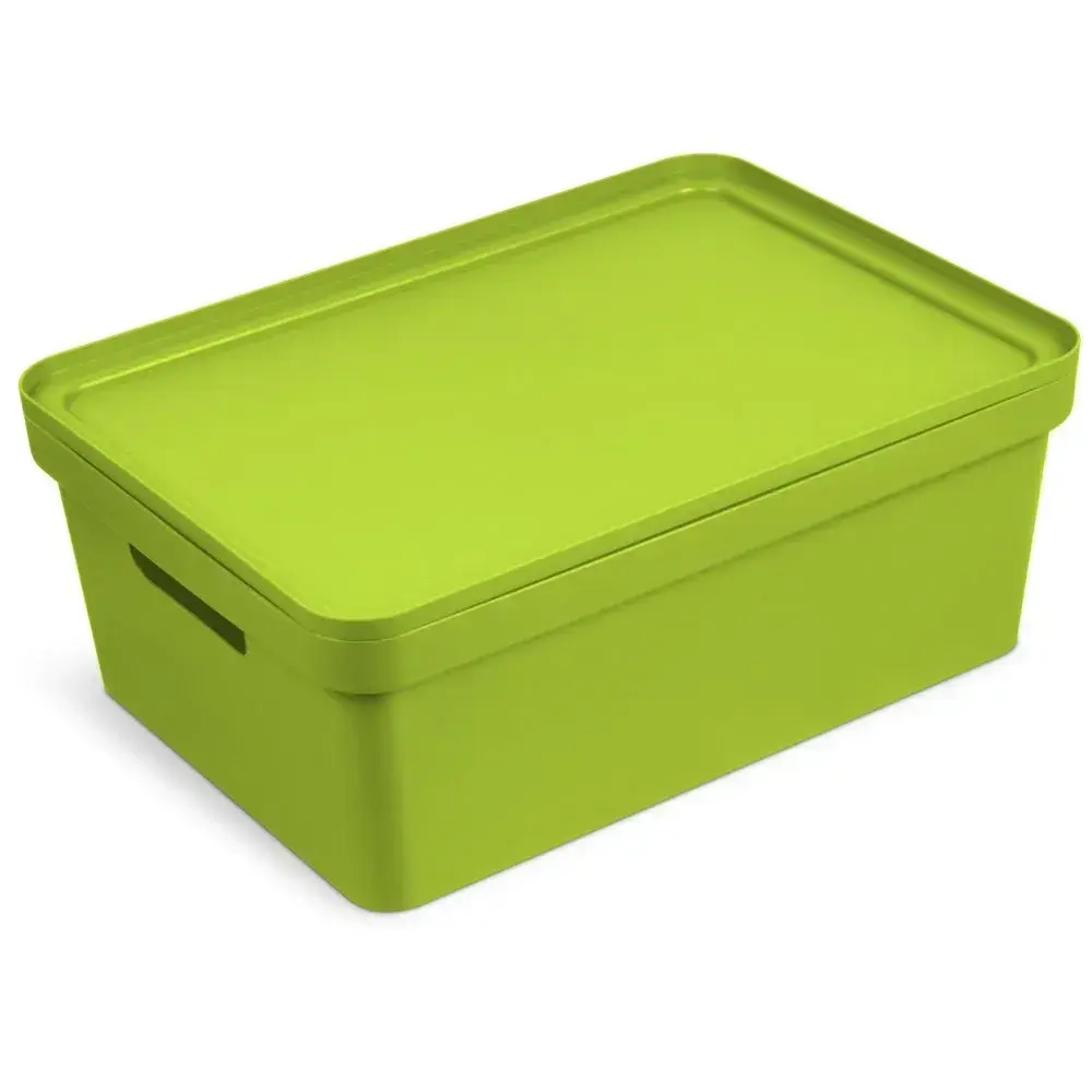 Коробка для хранения Фортуна 380х150 оливковая (комплект 6 шт)