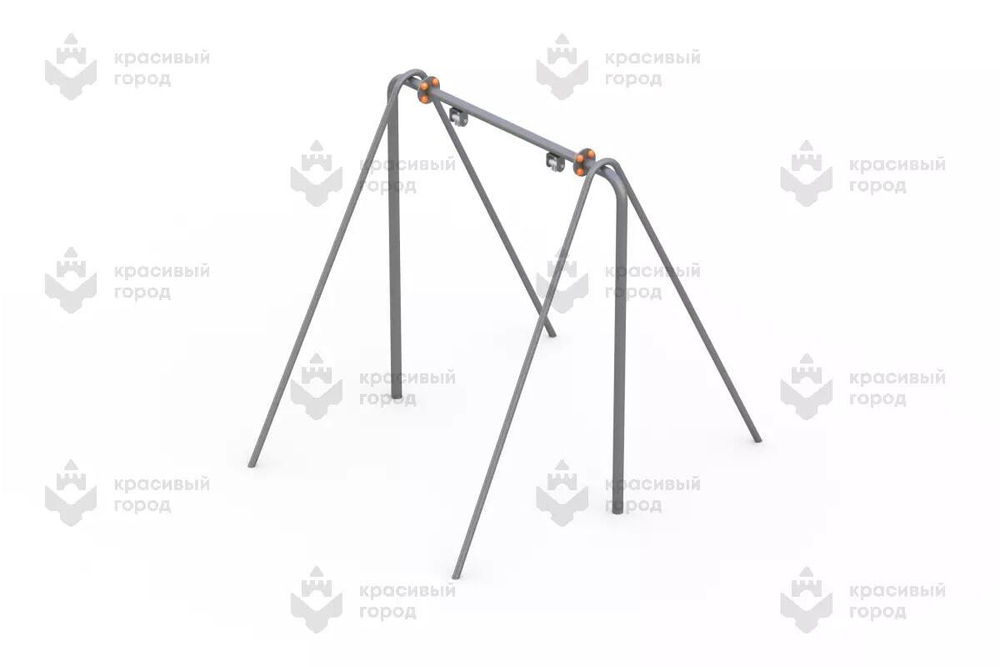 Качели металлические простые с местом для 1 подвеса