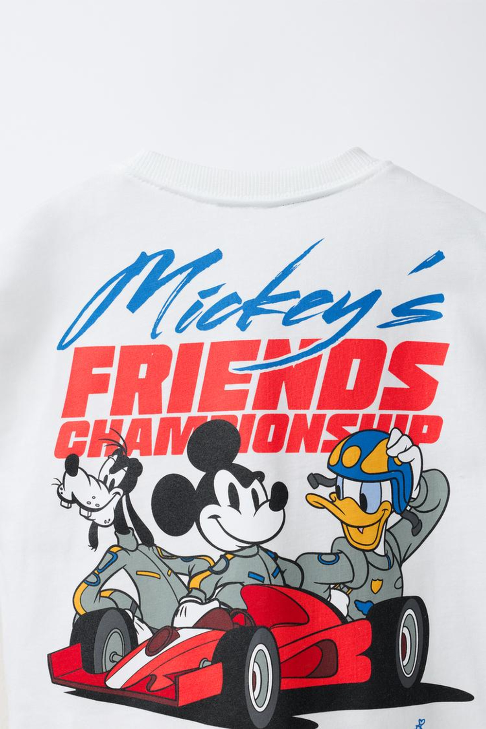 ZARA ФУТБОЛКА С ПРИНТОМ MICKEY MOUSE AND FRIENDS © DISNEY, БЕЛЫЙ