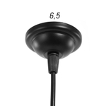 Светильник чёрный 2,6х5,7х105 см