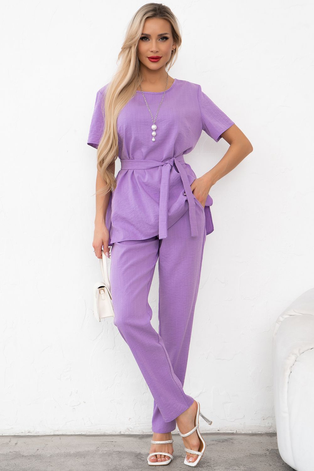 Костюм брючный (лаванда) К11-81/5 Nikol