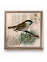 Картины на стену интерьерная на холсте 4 шт, 23*23 см