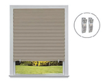 Шторы-плиссе (жалюзи) самоклеящиеся, с пластиковыми клипсами-фиксаторами 2 шт, размер 90*180 см, цвет СЕРЫЙ