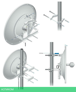 Антенна беспроводной связи Ubiquiti Dish Airmax (RD-5G30-LW)