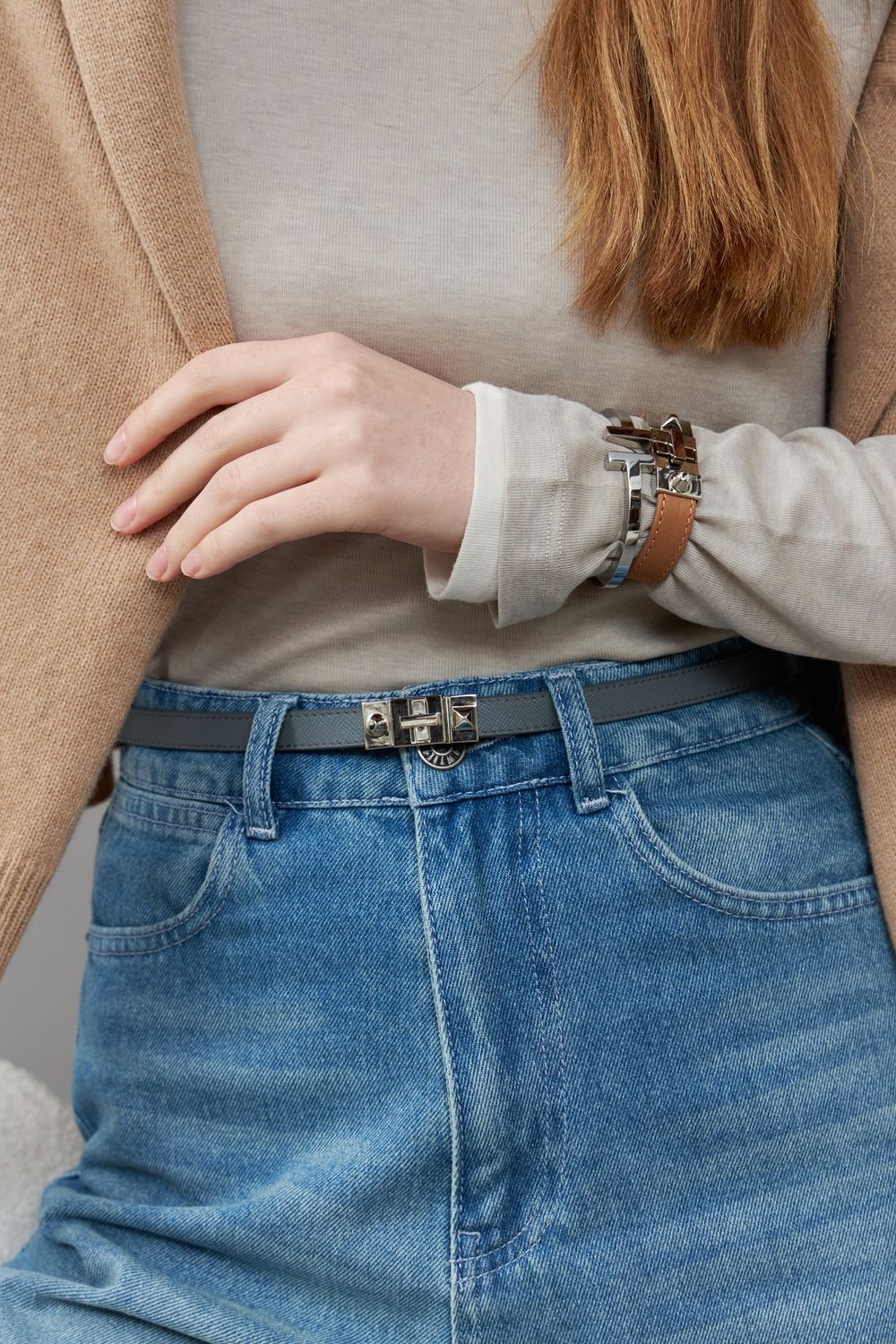 ТОНКИЙ РЕМЕНЬ С ЗАМОЧКОМ D.GREY