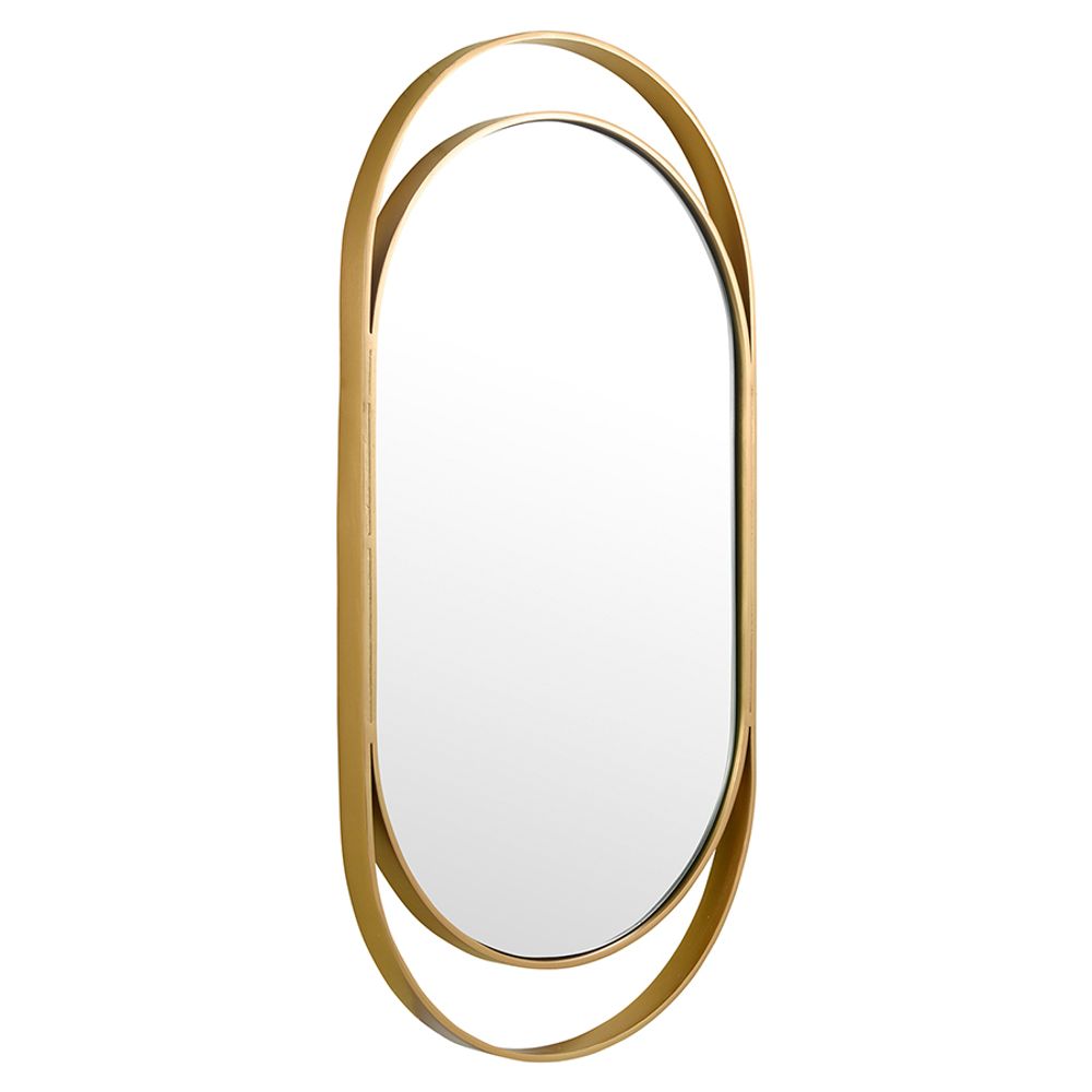 Зеркало настенное Nomh, 31х61 см, золотое