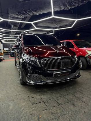 Mercedes V-class в цветной полиуретан Carbins Color PPF  Black Rose TPU SP-17