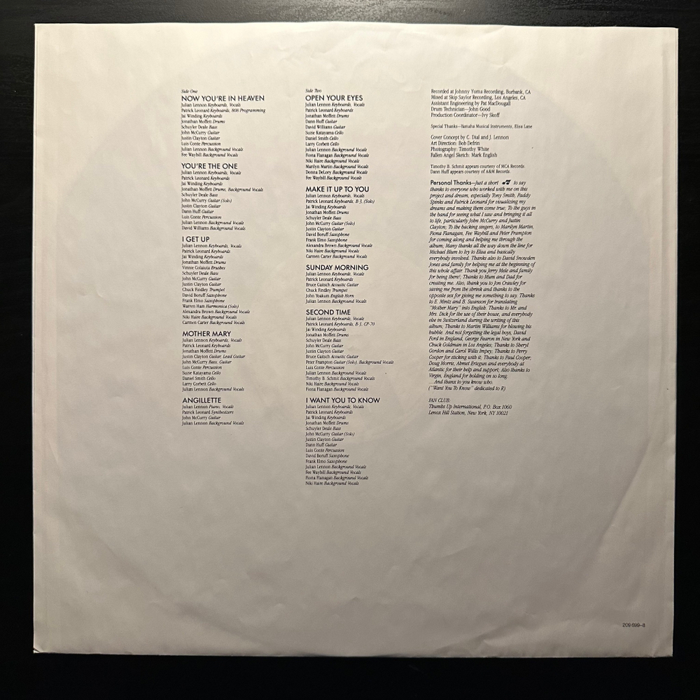 Julian Lennon- Mr. Jordan (Европа 1989г.)